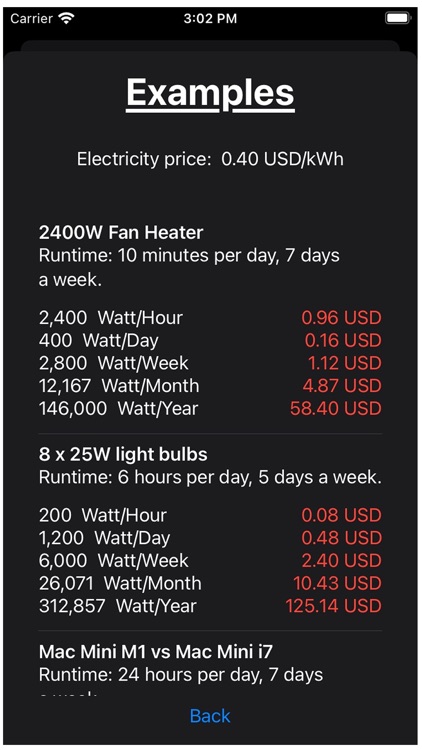 SMP ECalc - Electric Cost Calc