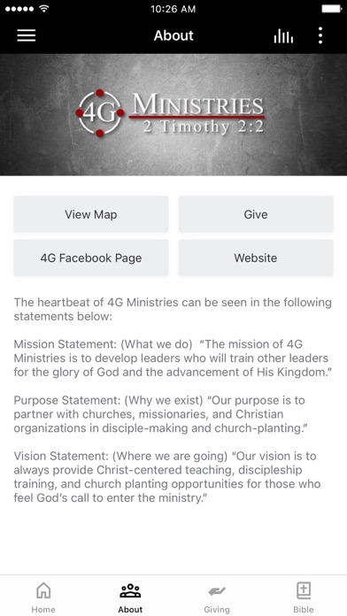 4G Ministries Screenshot