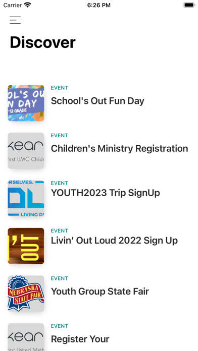 Kearney First UMC Screenshot