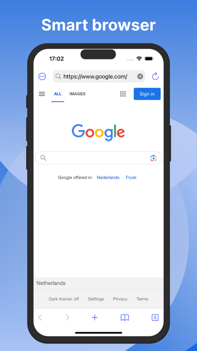 Smart Privacy Browser Screenshot