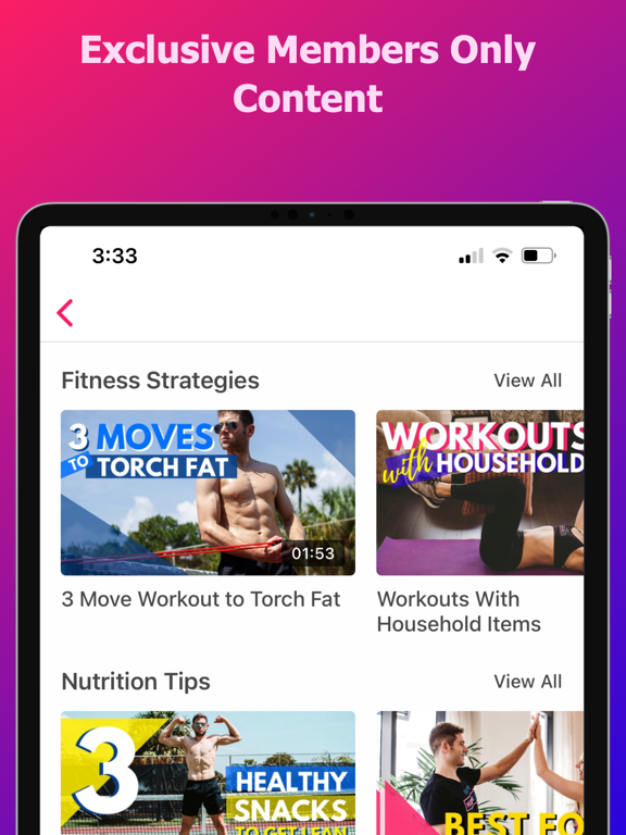Mission Lean Workouts At Home iPad screenshot 9 - Health & Fitness app
