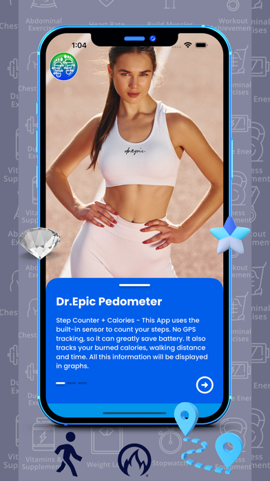 DR.EPIC PEDOMETER Screenshot