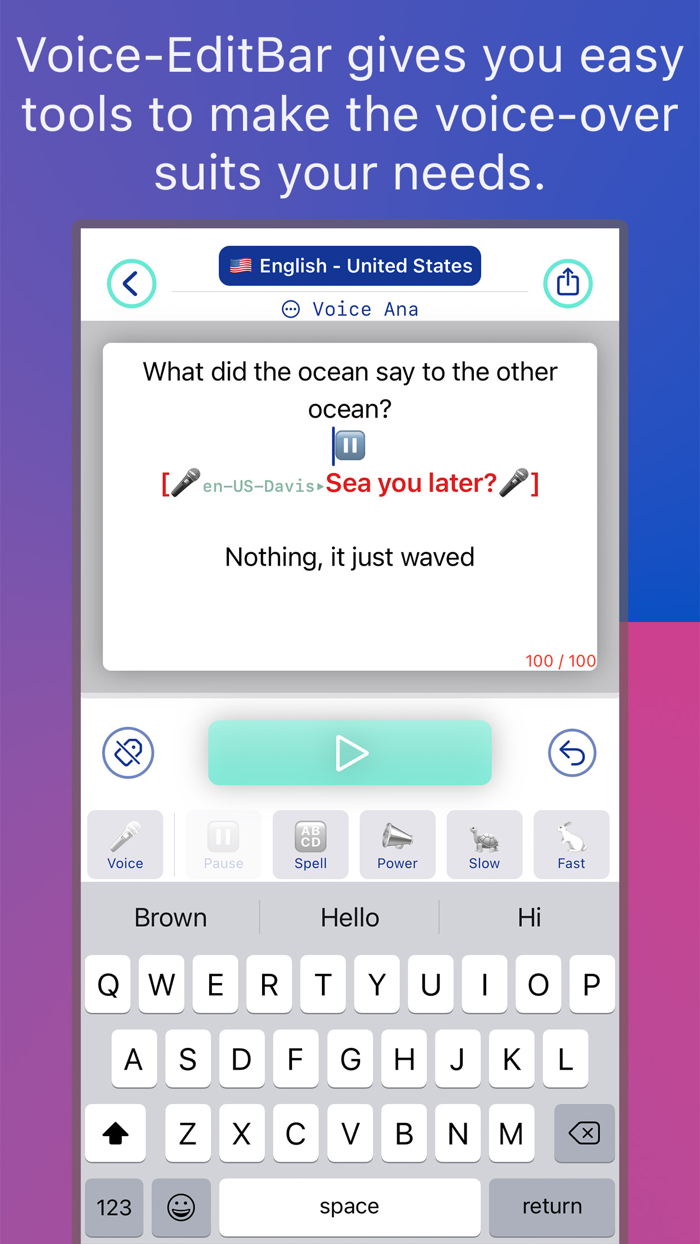 Voice-Over AI  Text To Speech