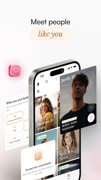 Vinply: sieć społecznościowa Screenshot