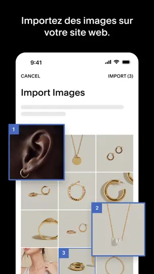 Capture d'écran de Squarespace: Run Your Business sur iPhone 7