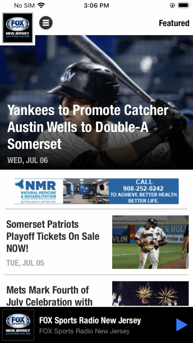 Fox Sports Radio New Jersey Screenshot