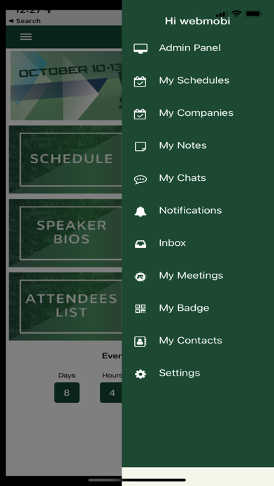 AFLA Meetings Screenshot