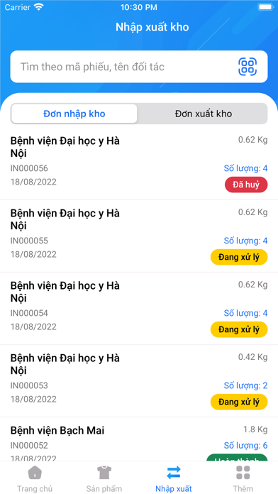 Lotus - Quản lý vật tư y tế Screenshot