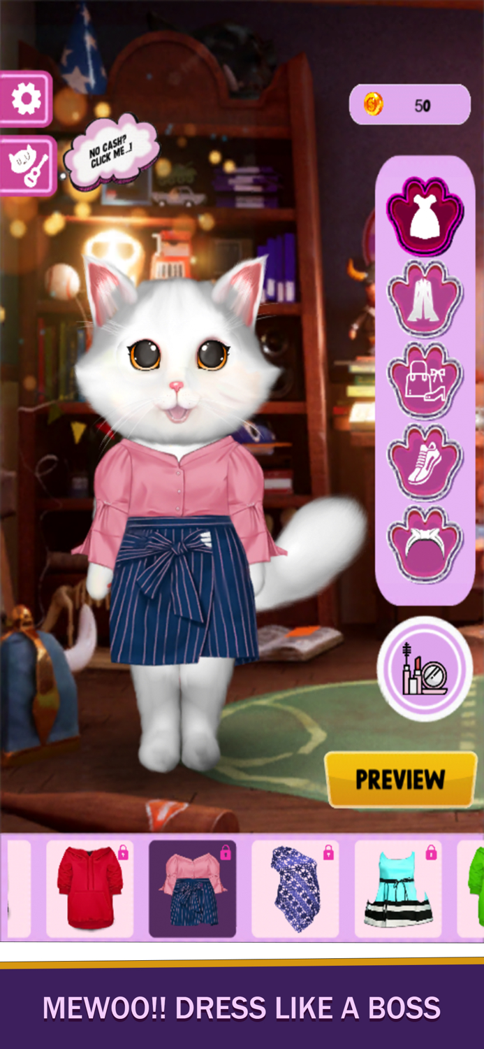 Cat Simulator Dress Up Games