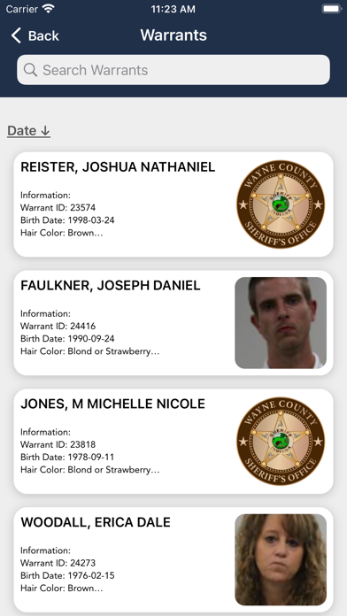 Wayne County Sheriffs Office Screenshot
