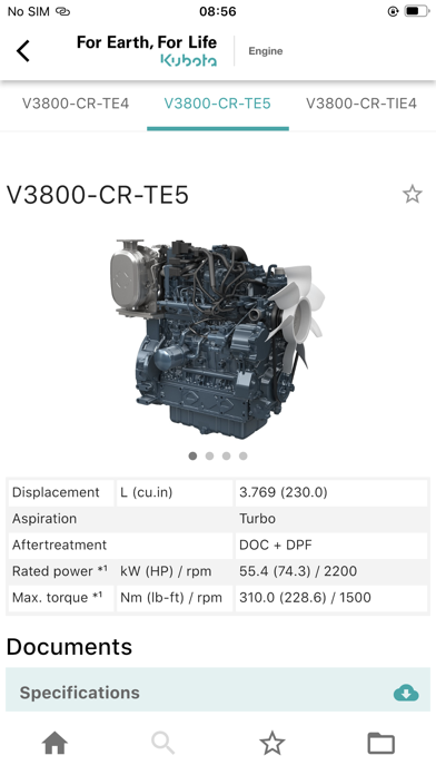 Kubota Info Screenshot