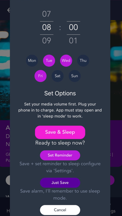 Rise & Shine Alarm Clock Screenshot