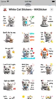 How to cancel & delete white cat stickers - wasticker 3