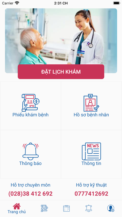 Đăng ký khám - BV ND GIA ĐỊNH Screenshot