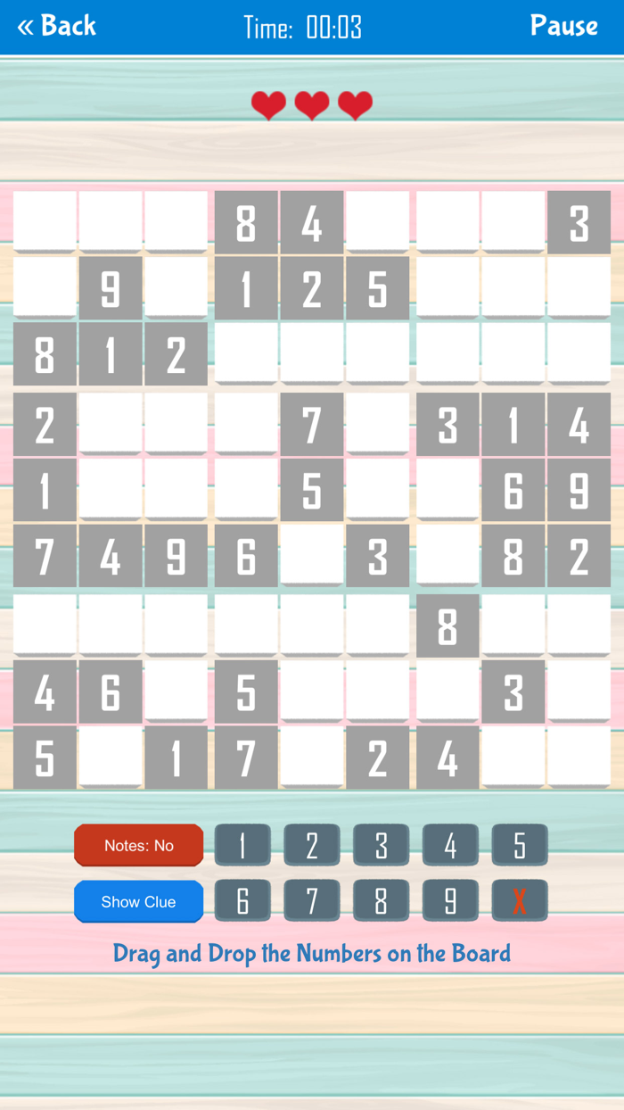 Drag and Drop Sudoku
