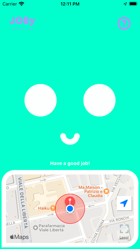 #3. JOBy GPS Attendance App (iOS) Podle: HT Srl