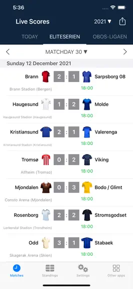 Game screenshot Live Scores Eliteserien 2023 mod apk