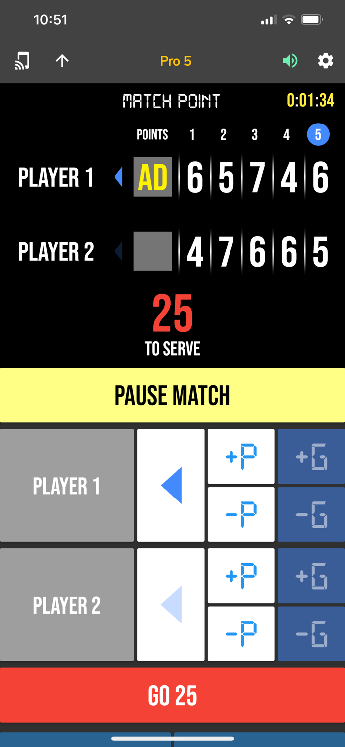 BT Tennis Controller