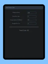 Pro Gas Cost Calculator ipad bilder 0