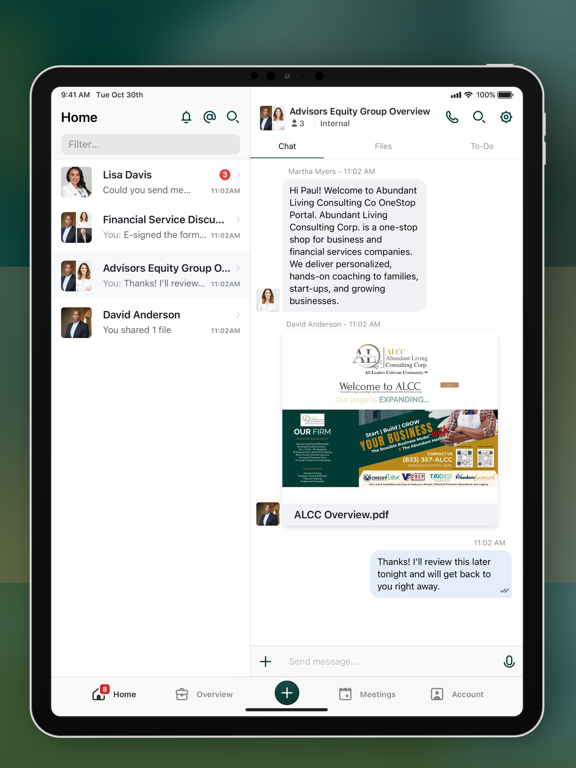 Abundant Living Consulting iPad screenshot 3 - Business app