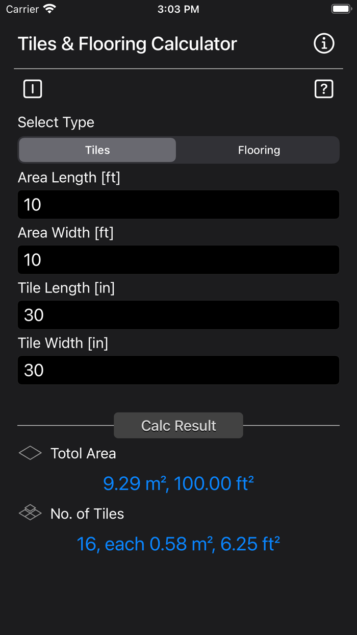 Tiles and Flooring Calculator