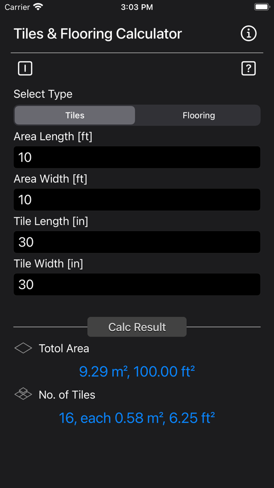Tiles and Flooring Calculator - 1.0 - (iOS)