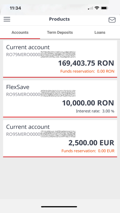 ProCredit m-banking Romania Screenshot