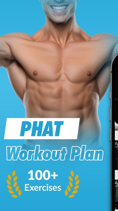 Screenshot #1 pour PHAT Workout Plan & Tracker