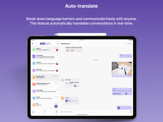 JotLink iPad screenshot 2 - Social Networking app