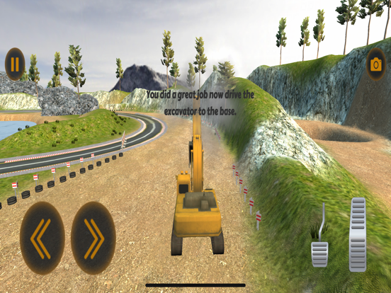 Excavator Crane Driving Sim iPad screenshot