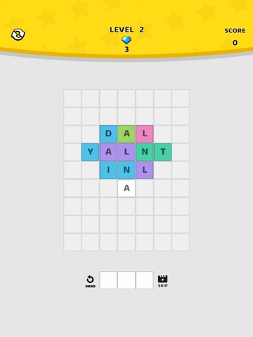 3 Letter 1 Word Match 3 Tilesのおすすめ画像1