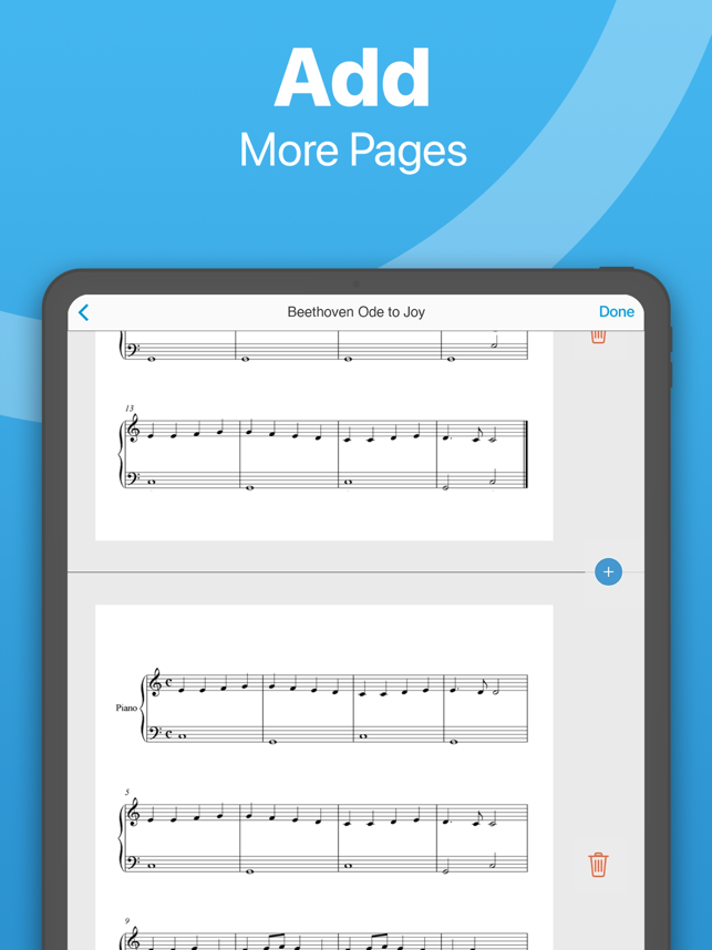 Skærmbillede af Sheet Music Scanner