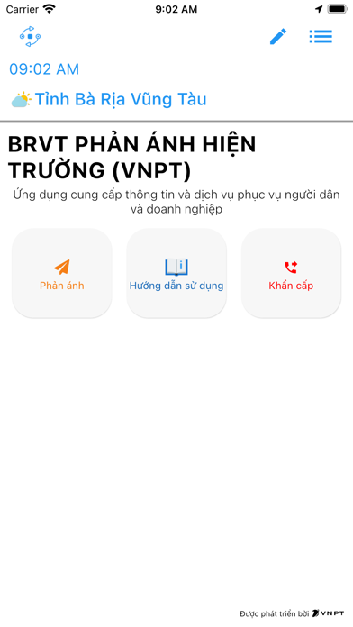 Screenshot #1 pour BRVT PHẢN ÁNH HIỆN TRƯỜNG VNPT