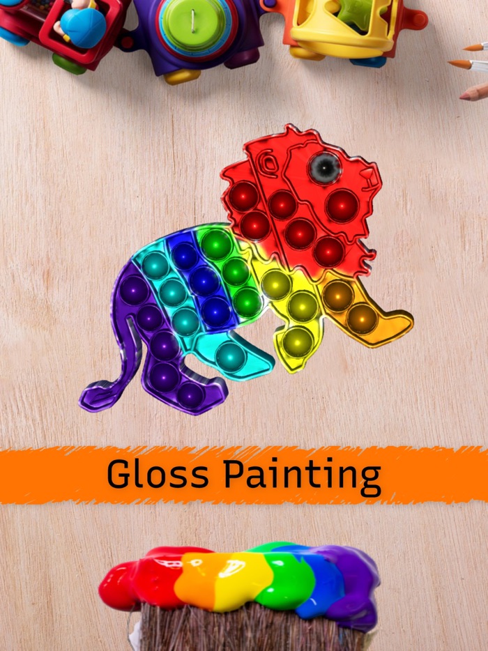 Pop-It Antistress 3D Coloring