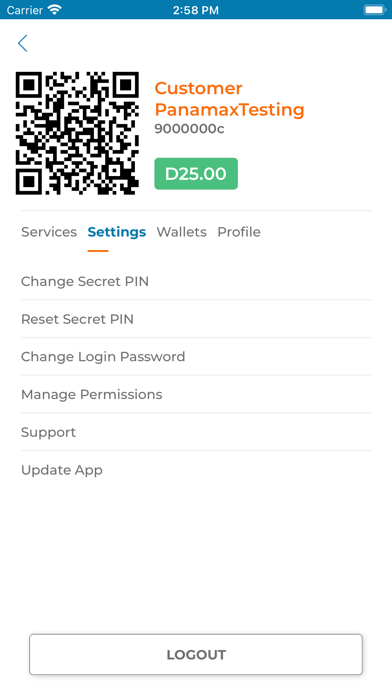 QMoney - Customer Screenshot
