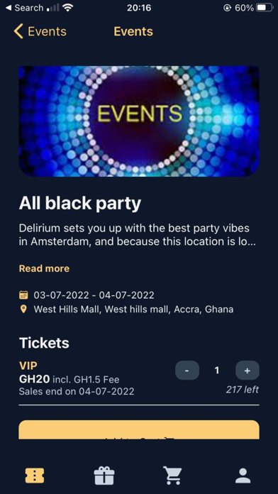 E-Ticket Scanner Screenshot
