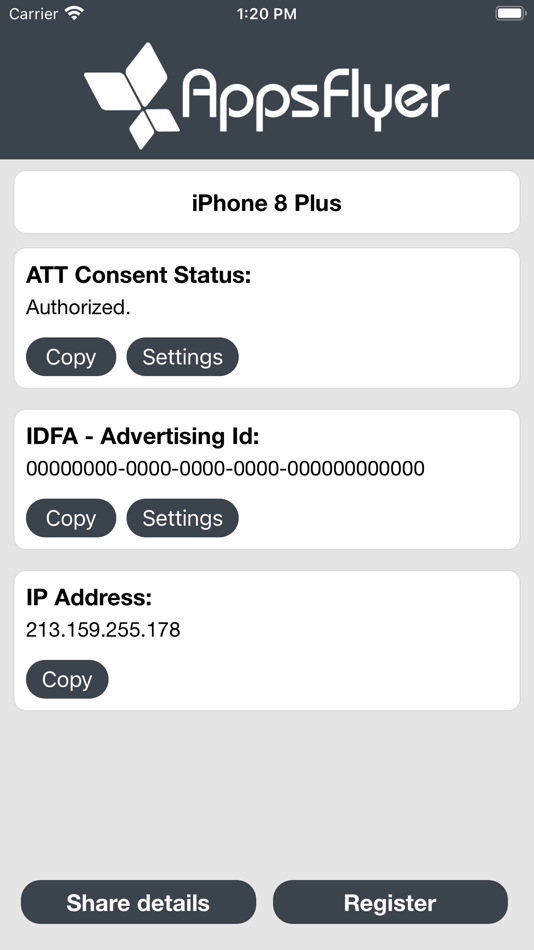 My Device ID by AppsFlyer (iOS) By: AppsFlyer My Device ID by AppsFlyer (iOS) By: AppsFlyer