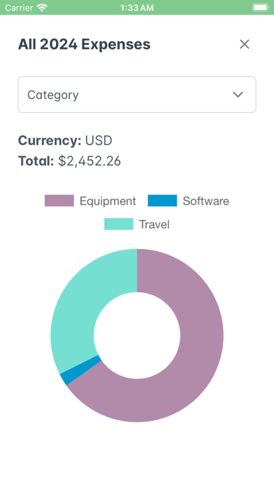 The Expense App iPhone screenshot 3 - Finance app