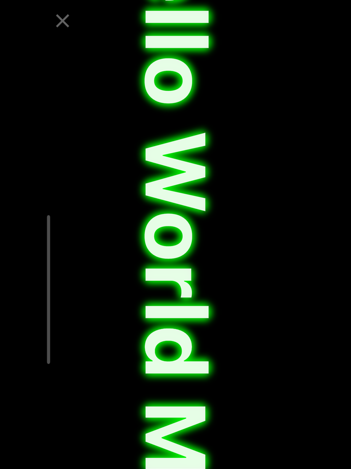 LED Text Effect