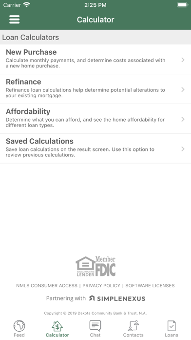 Dakota Mortgage Screenshot