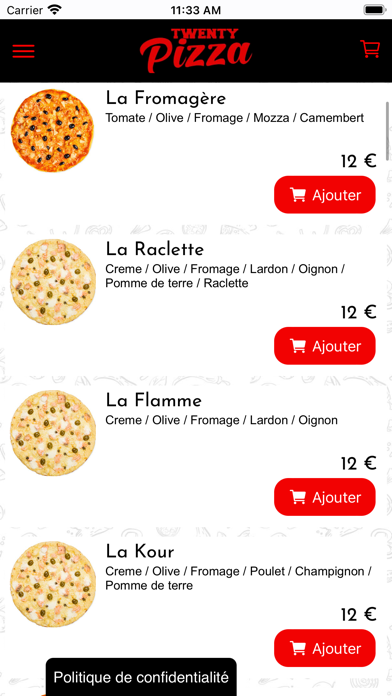 Twenty Pizza Screenshot