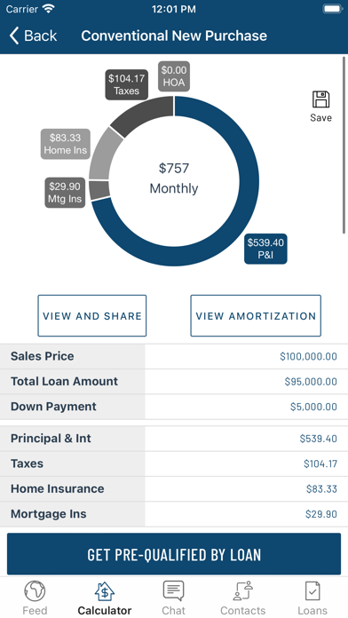 Eq Loans Mortgage Application Screenshot
