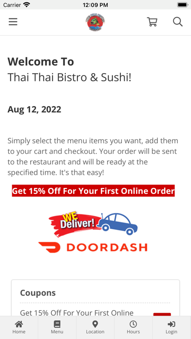 Thai Thai Bistro Sushi Bar Screenshot