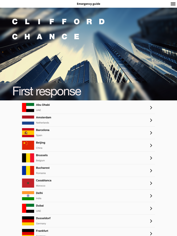 Screenshot #6 pour Clifford Chance First response