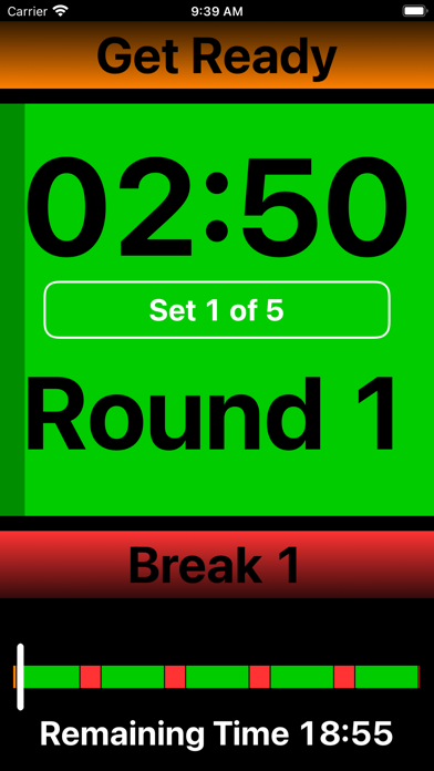 Personal Interval Timer Screenshot