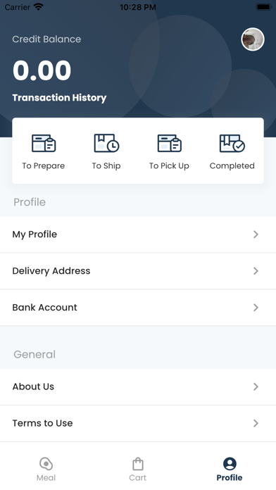 AERA - Meal Preparation Screenshot
