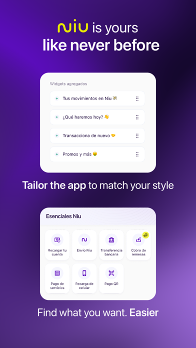 Niu: Tu dinero, tarjetas y más Screenshot