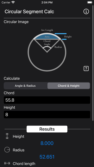 Circular Segment Calculatorのおすすめ画像7