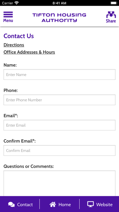Tifton Housing Authority GA Screenshot