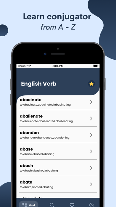 English Verbs Conjugation Screenshot